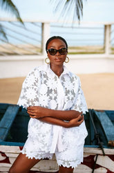 Lily Chord Lace Shorts set